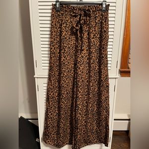Women’s High waisted tie wide leg pant